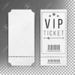 Ticket Template Set Vector. Blank Theater, Cinema, Train, Football.. With Regard To Blank Train Ticket Template