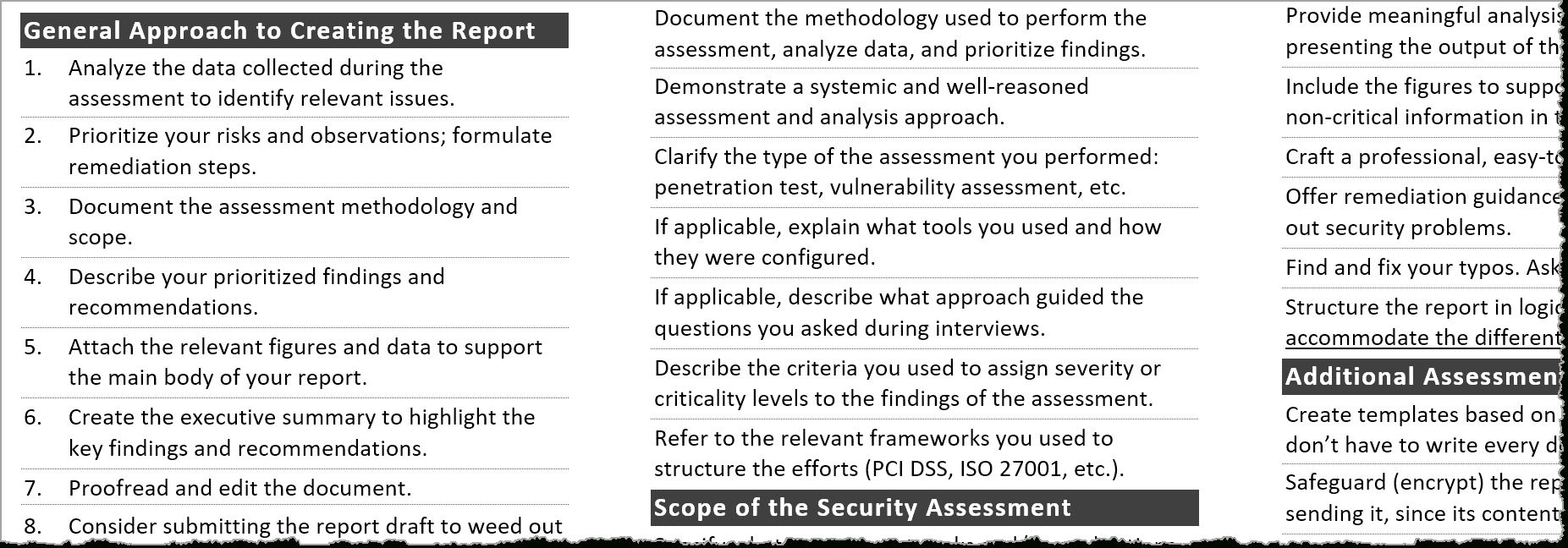 Tips For Creating A Strong Cybersecurity Assessment Report In Pci Dss Gap Analysis Report Template