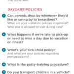 Top 20 Questions To Ask At Your Daycare Tour For Daycare Infant Daily Report Template
