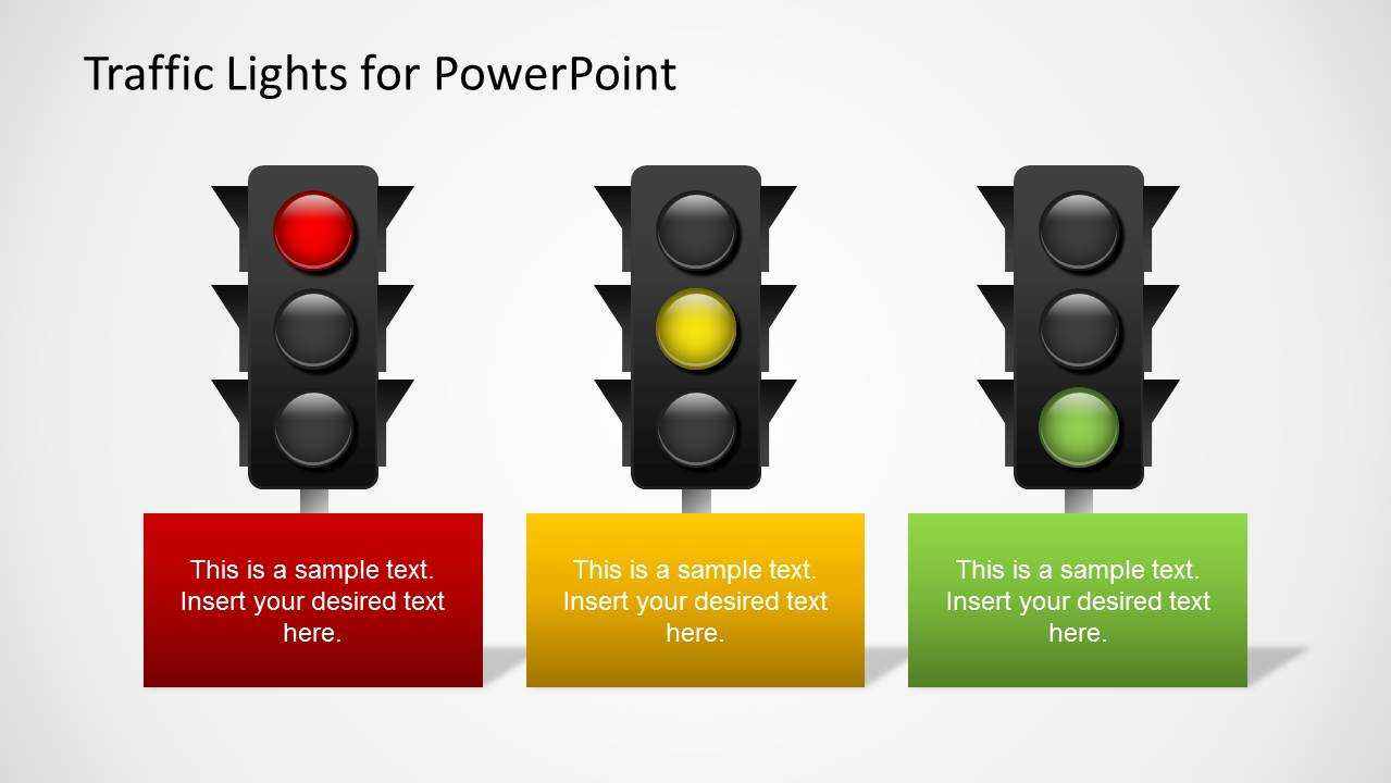 Traffic Lights Powerpoint Template With Regard To Stoplight Report Template