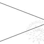 Triangle Flag Banner Template – Coloring Page Pertaining To Triangle Pennant Banner Template