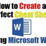 Tutorial | How To Create The Perfect Cheat Sheet Using Regarding Cheat Sheet Template Word