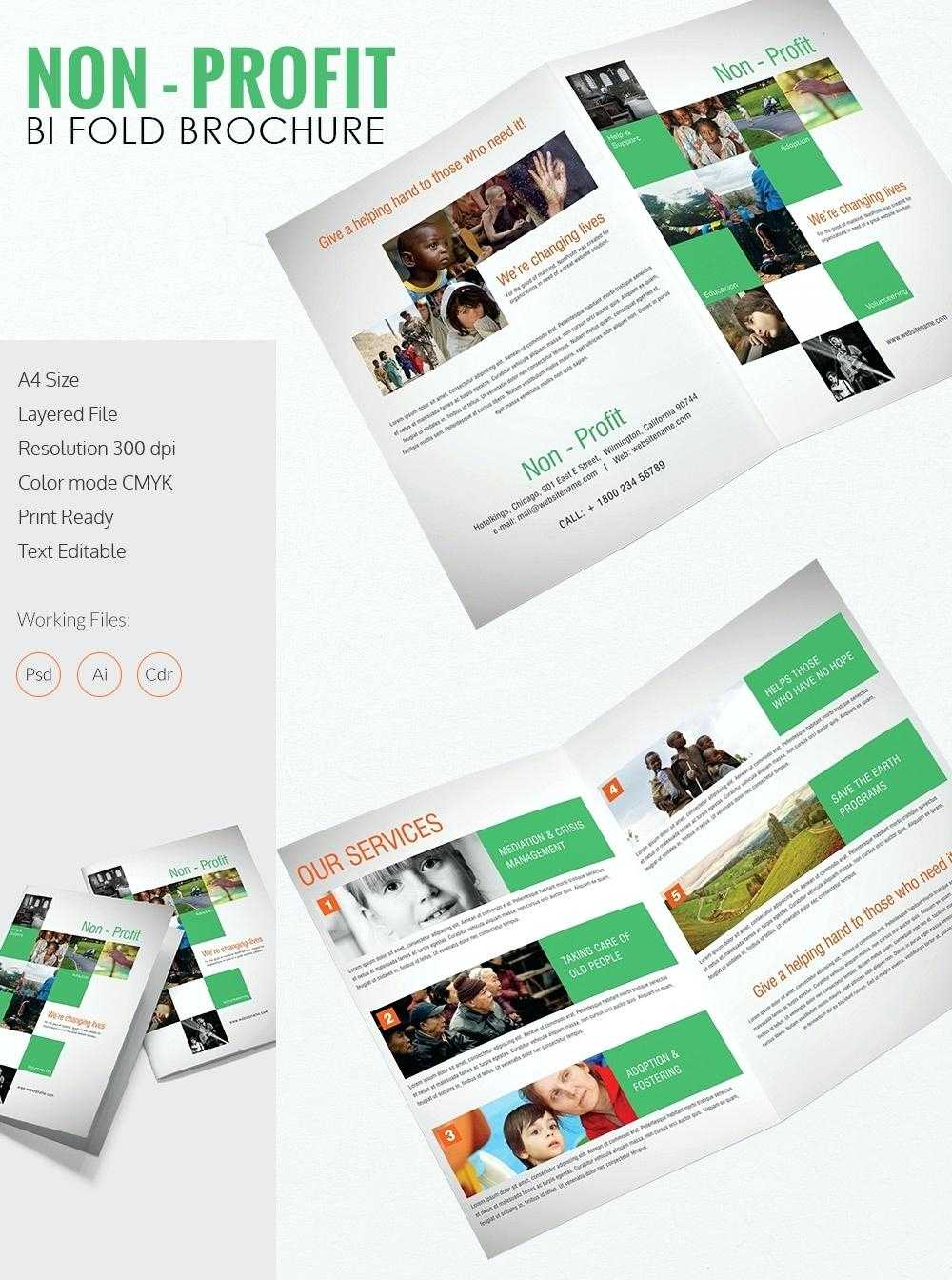 Two Fold Brochure Template Free Download – Vmarques For Microsoft Word Pamphlet Template