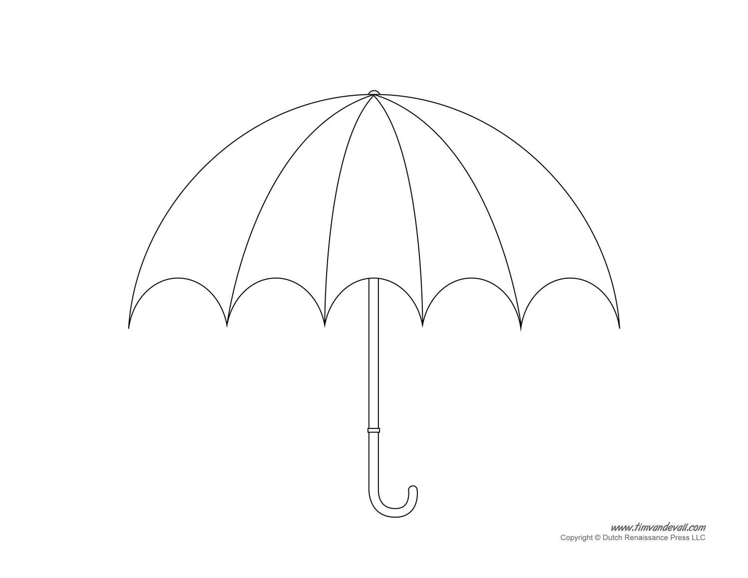 Umbrella Template – Clip Art Library Pertaining To Blank Umbrella Template
