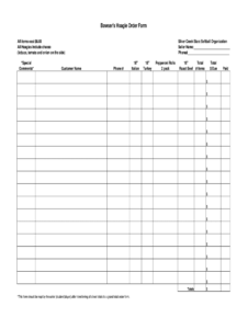 Uniform Order Form - Fill Online, Printable, Fillable, Blank pertaining to Blank Fundraiser Order Form Template