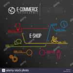 Vector E Commerce E Shop Infographic Report Template Made Within Shop Report Template
