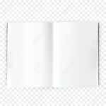 Vector Open Blank Magazine Spread. Book Spread With Blank White.. With Blank Magazine Spread Template
