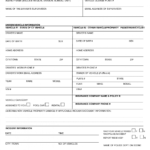 Vehicle Incident Report Template Inside Motor Vehicle Accident Report Form Template