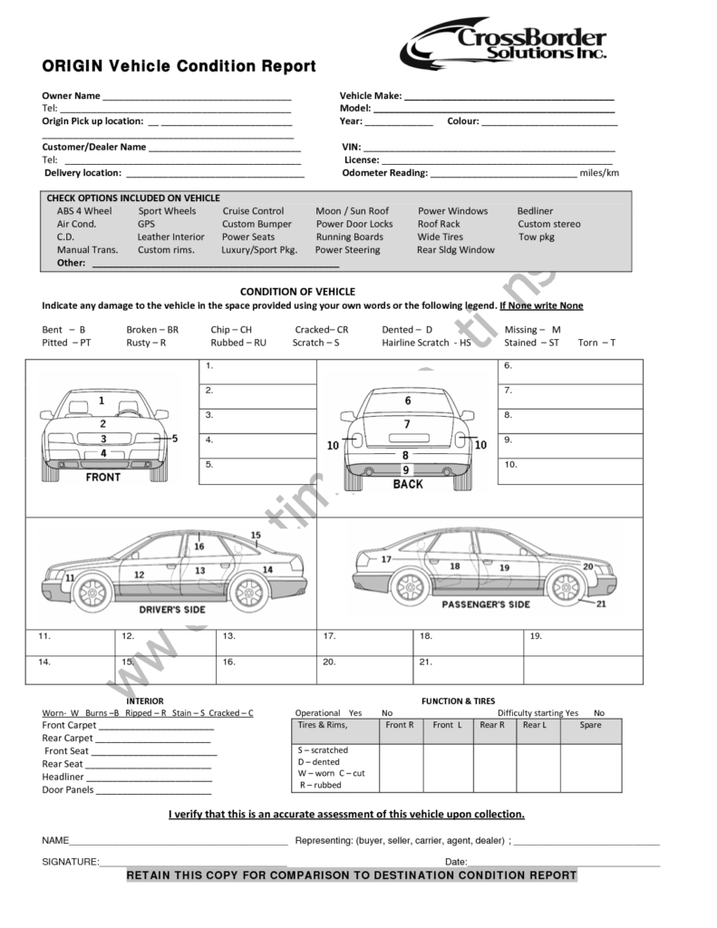 Vehicle Inspection Report Template Free And Vehicle For Vehicle Inspection Report Template