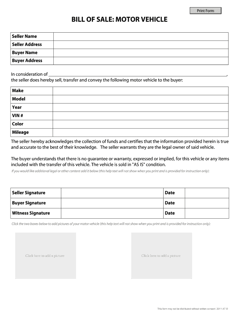 Vehicle Sale As Is Form – Karan.ald2014 For Car Bill Of Sale Word Template