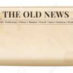 Vintage Newspaper Template. Folded Cover Page Of A News Magazine Regarding Old Blank Newspaper Template