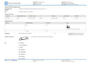 Visual Weld Inspection Template - Better Than Pdf And Excel with Welding Inspection Report Template