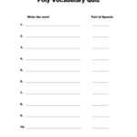 Vocabulary Quiz Template – English Esl Worksheets For Pertaining To Vocabulary Words Worksheet Template