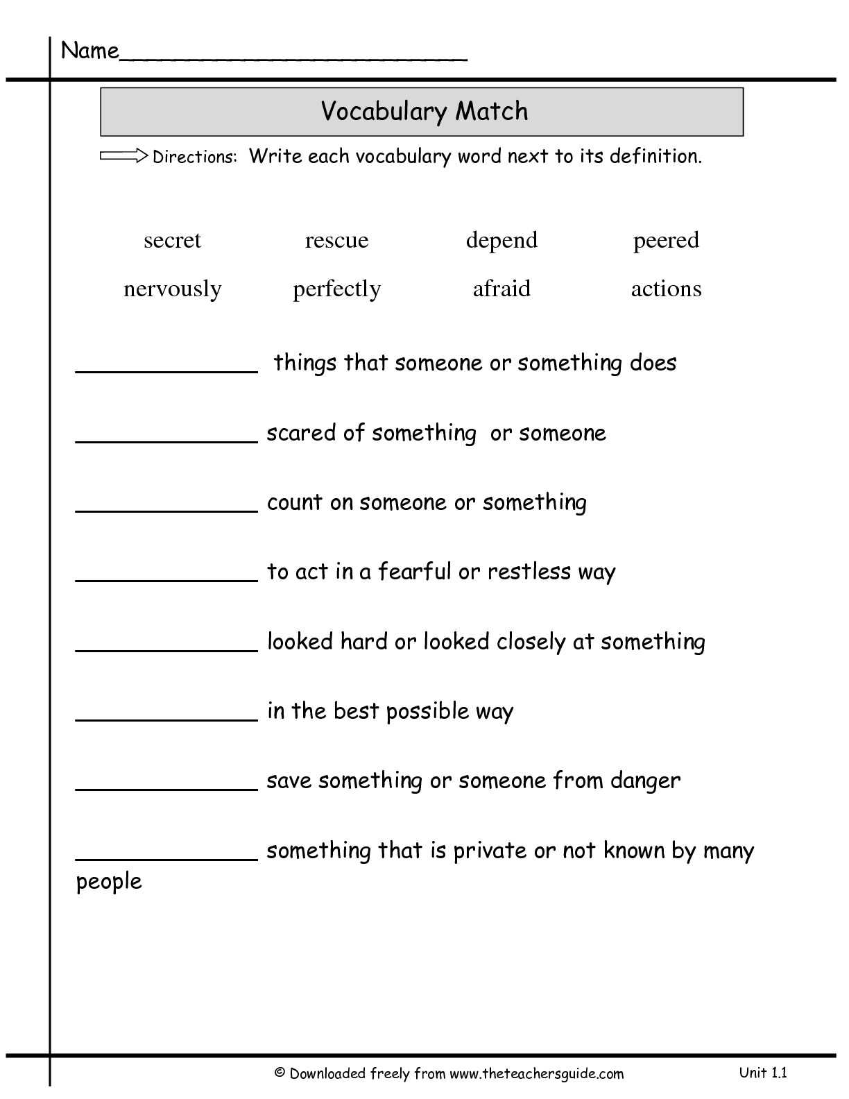 Vocabulary Test Template – Karan.ald2014 Within Vocabulary Words Worksheet Template