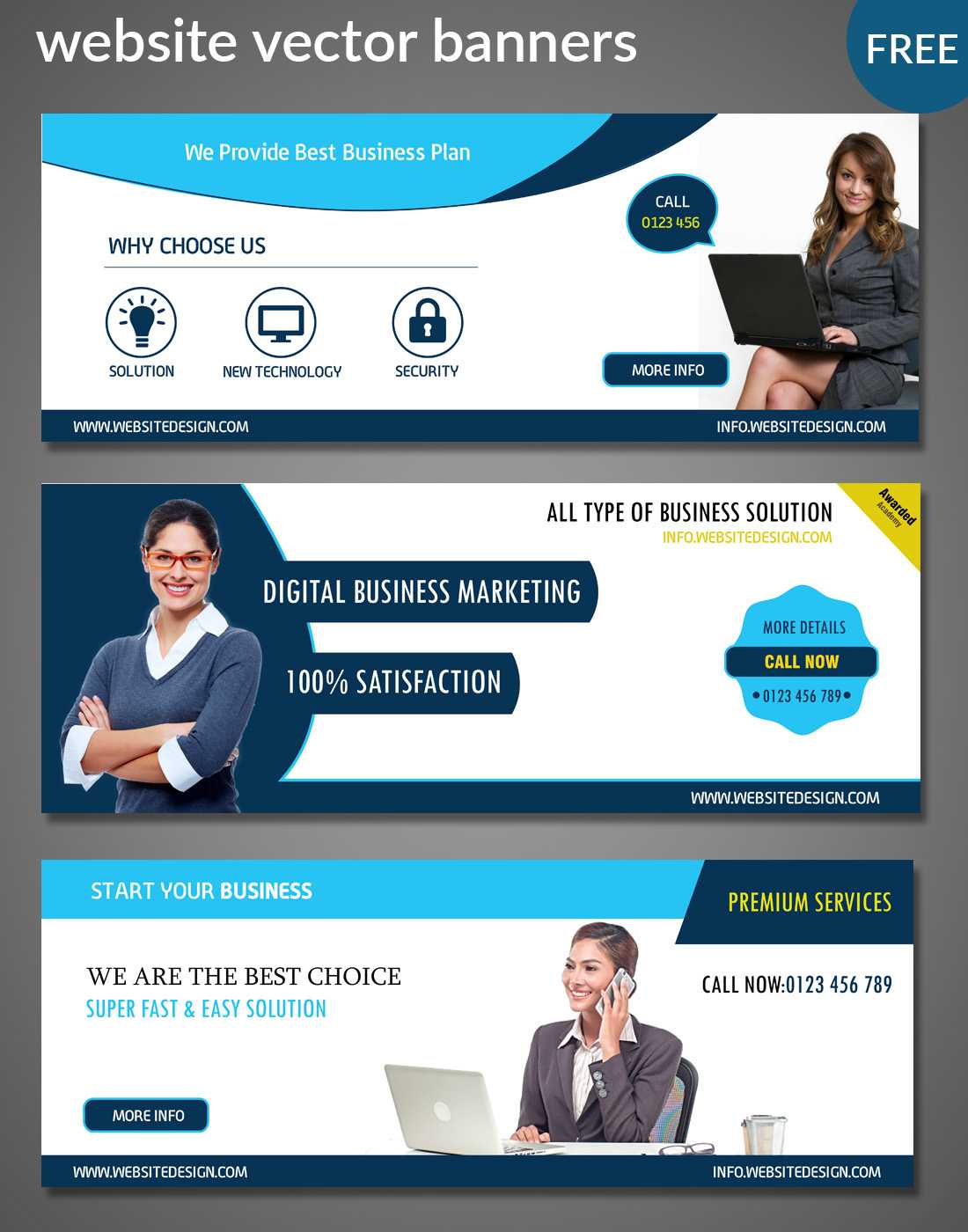 Website Banners Templates With Free Website Banner Templates Download