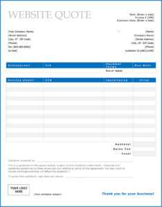 Website Design Quotation Templates And Tips To Set Your Fee within Web Design Quote Template Word