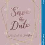 Wedding Invitation, Thank You Card, Save The Date Card With Regard To Save The Date Banner Template
