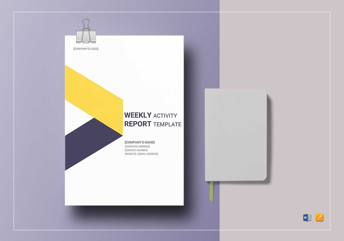 Weekly Activity Report Template With Regard To Weekly Activity Report Template