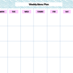 Weekly Menu Planning Printable – Pursuit Of Functional Home With Regard To Weekly Meal Planner Template Word