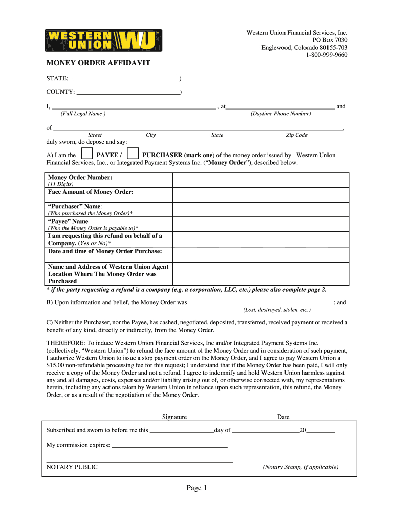 Western Union Receipt Generator – Fill Online, Printable Inside Blank Money Order Template