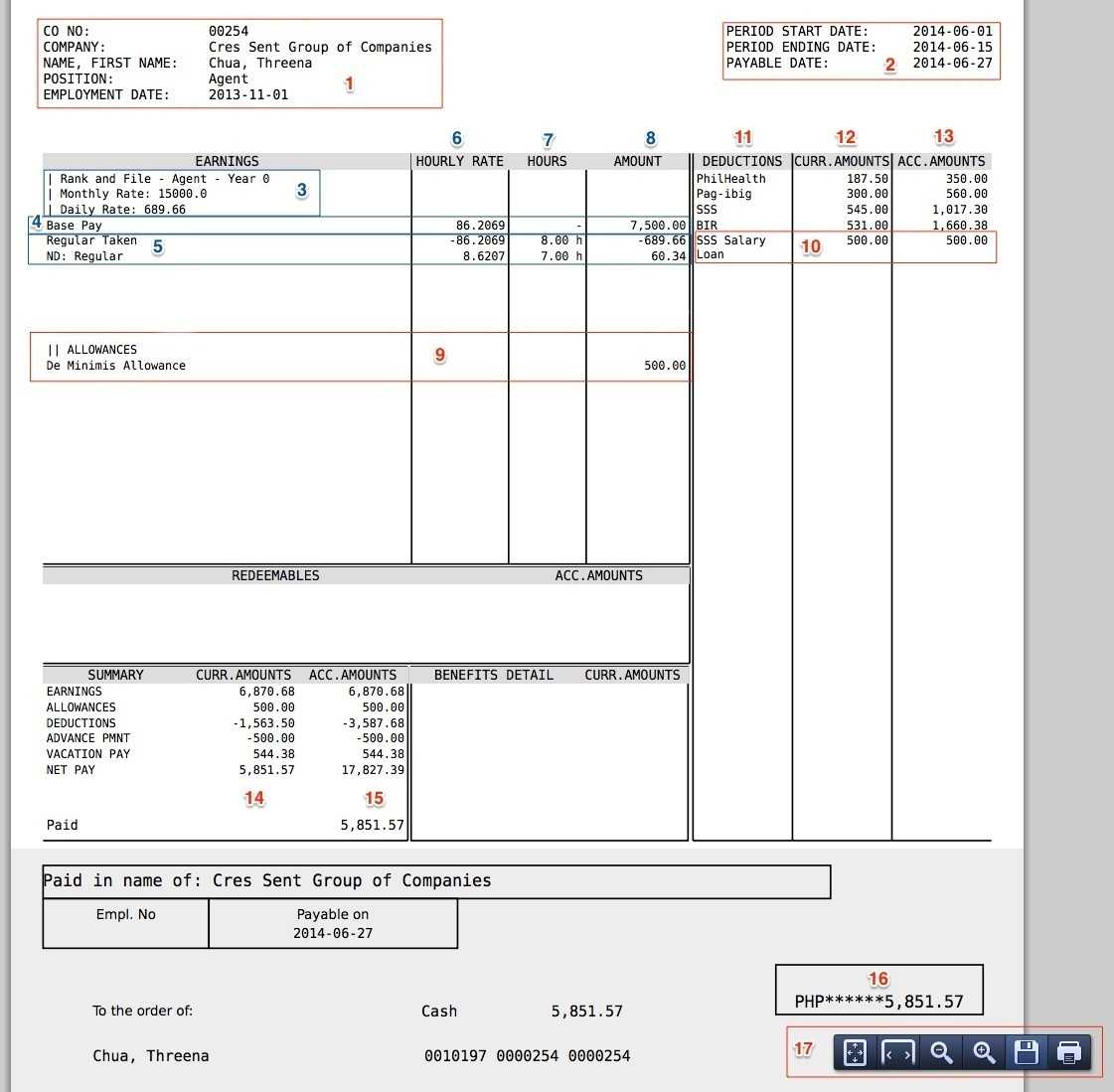 Blank Payslip Template - Best Professional Templates