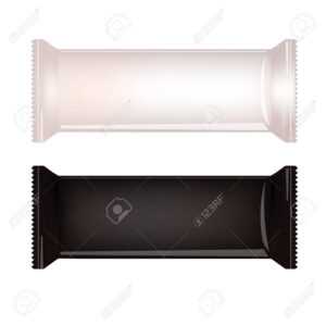 White And Black Blank Food Packaging For Biscuit, Wafer, Crackers,.. for Blank Candy Bar Wrapper Template