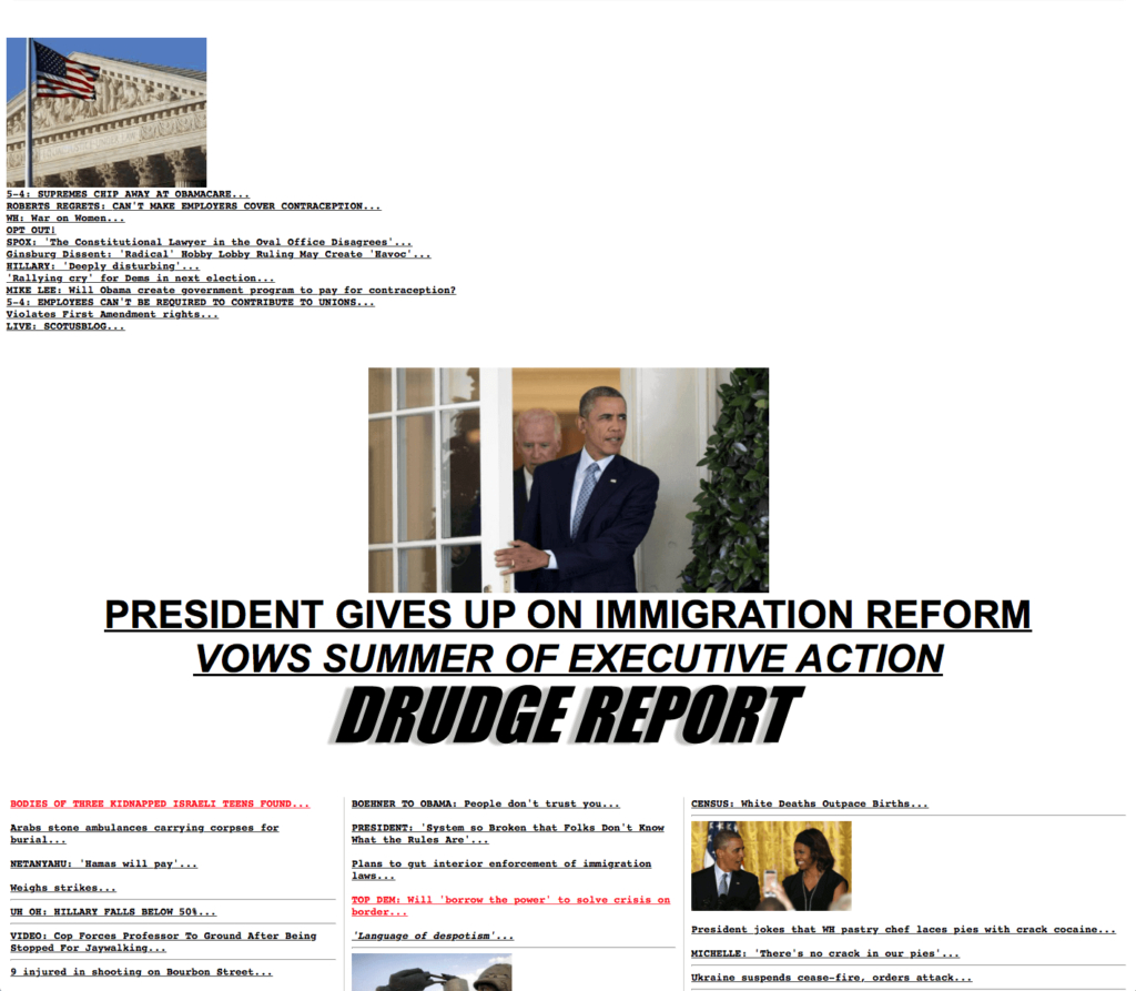 Why Drudge Report Remains The Best Designed News Website Of With Drudge Report Template