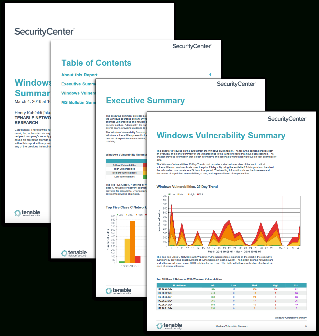 Windows Vulnerability Summary Report – Sc Report Template Regarding Nessus Report Templates