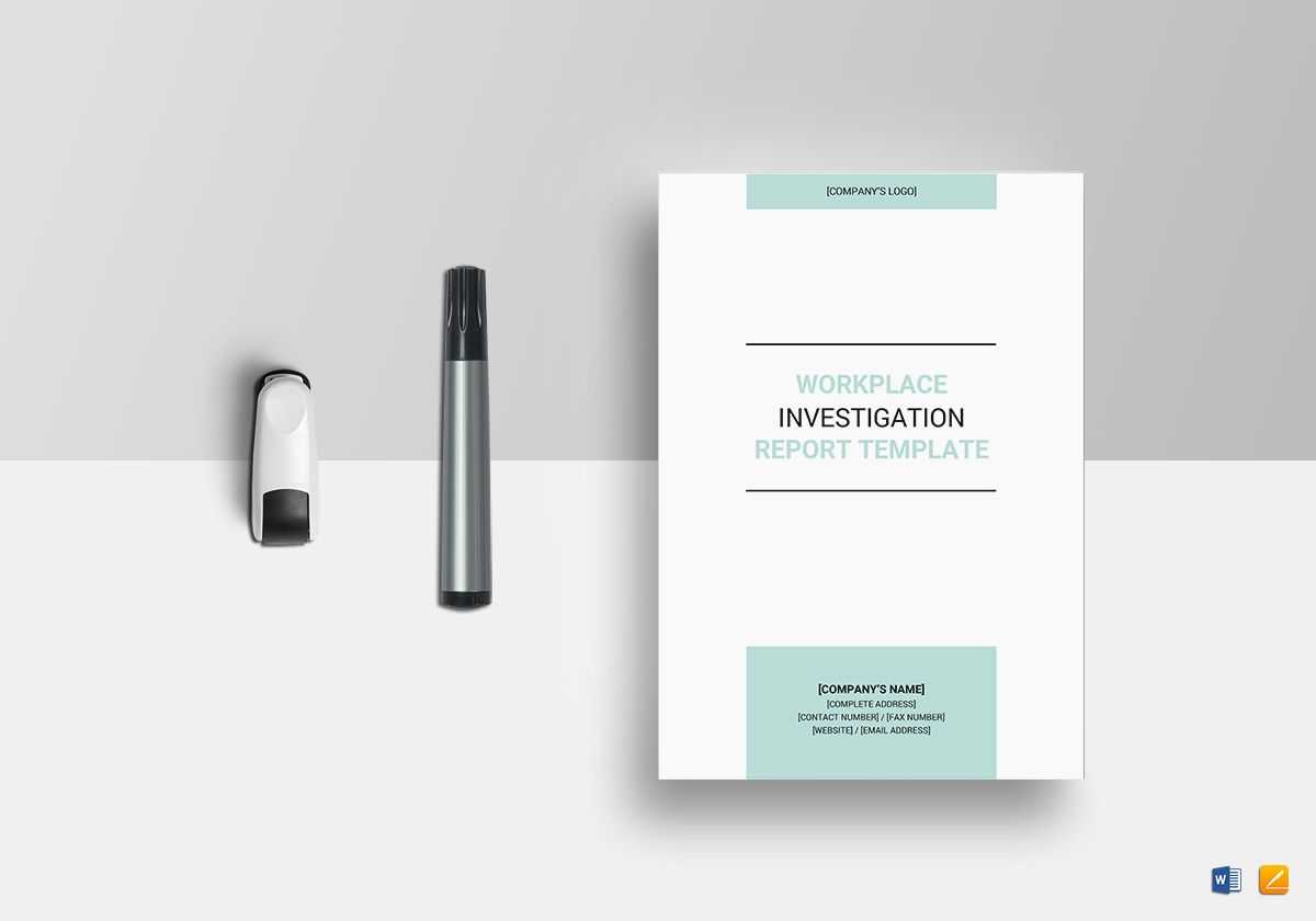 Workplace Investigation Report Template With Workplace Investigation Report Template