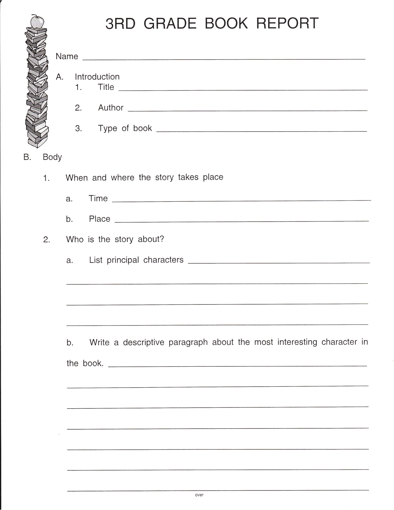 Worksheet Ideas ~ States Of Matter Comprehension Theour Throughout 2Nd Grade Book Report Template