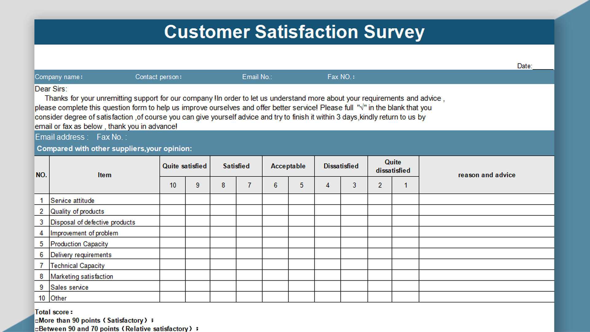 Wps Template – Free Download Writer, Presentation With Customer Satisfaction Report Template