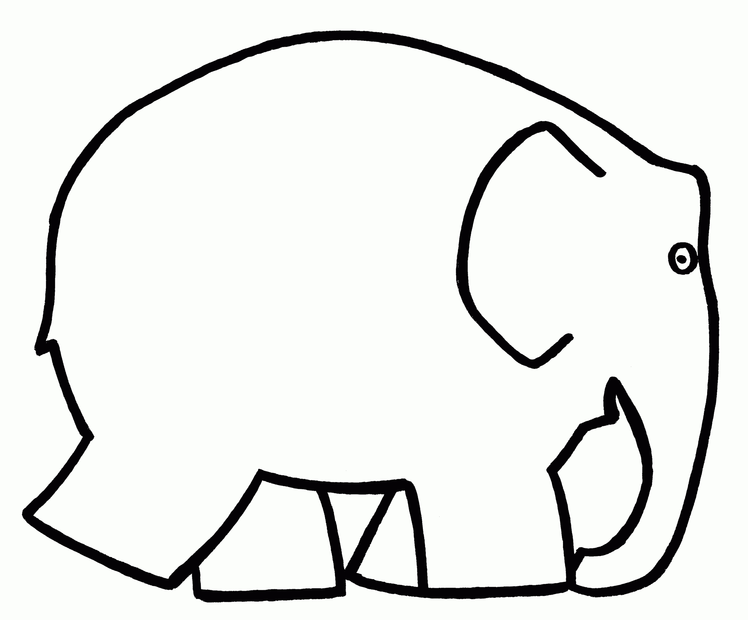 Yespress | Elmer The Elephant Clipart In Pack #5564 In Blank Elephant Template
