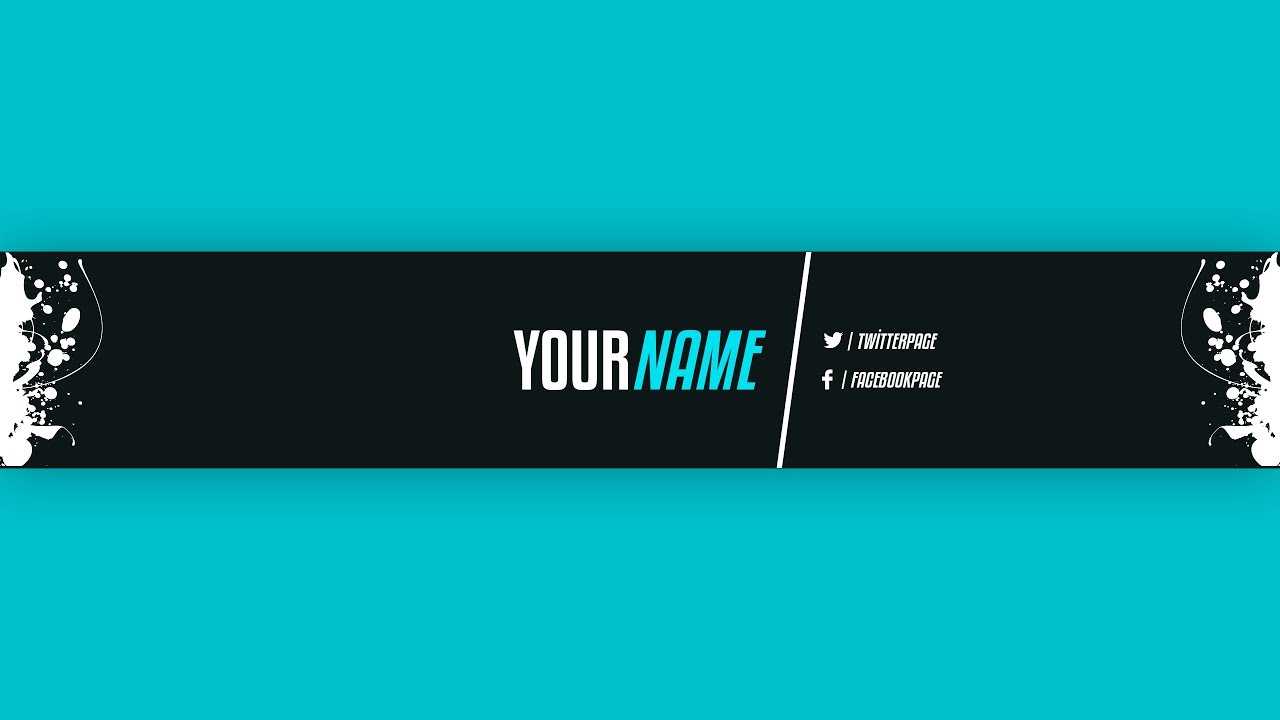 Youtube Banner Template #21 (Adobe Photoshop) With Regard To Adobe Photoshop Banner Templates